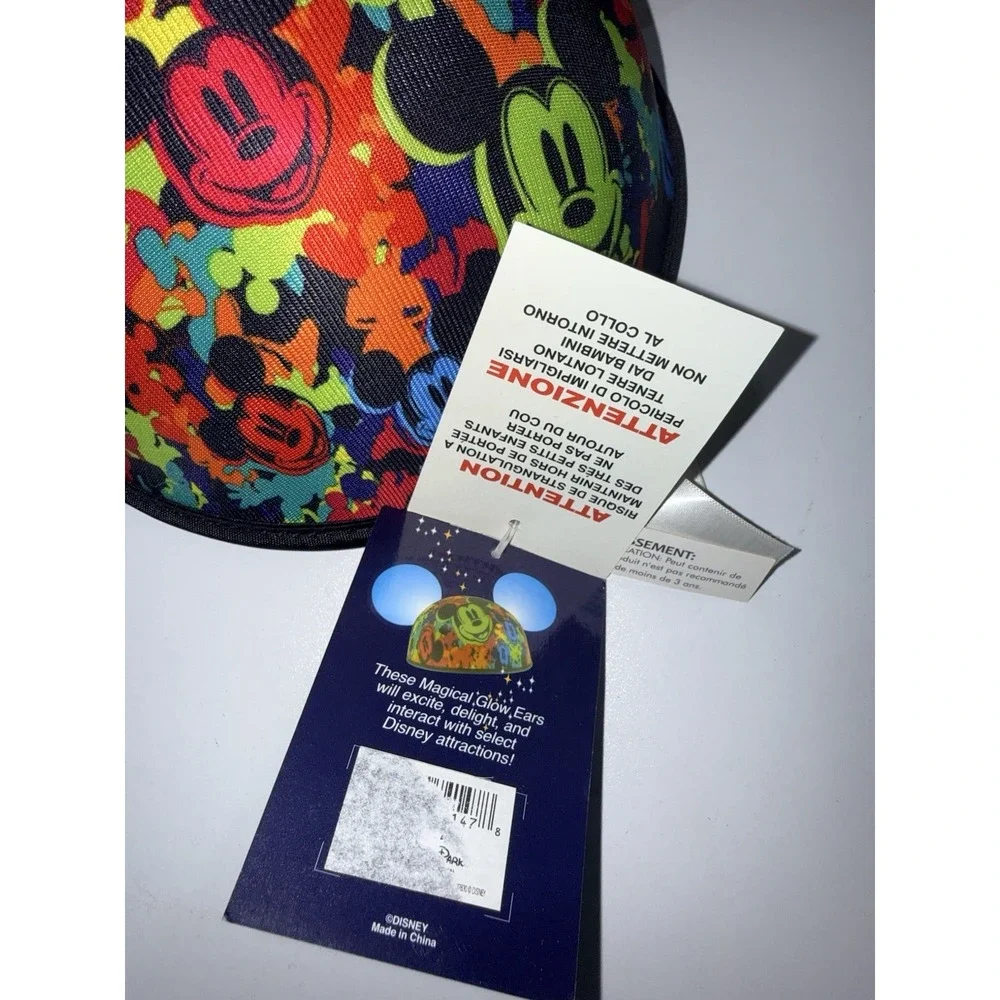 Mickey Mouse Light Up Ears-Glow With The Show-Hat Disney World‎ of Color
